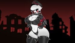 1girls animatronic animatronic_female anthro anthro_on_anthro ass big_ass big_breasts black_eyes breast_grab breasts breasts_out dat_ass diyunk edit edited evil evil_eyes evil_face evil_smile fat_ass fazclaire's_nightclub female female female_focus five_nights_at_freddy's fnaf focus fredina's_nightclub happy hat hell huge_ass humanoid looking_at_viewer love marie_(cally3d) marie_(cryptia) marionette_(fnaf) medibangpaint military_hat military_uniform nazi nazi_uniform punk punk_girl puppet_(fnaf) red_eyes self_upload smile solo taste voluptuous voluptuous_female white_skin