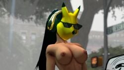 1girls 3d arsonist black_hair breasts brown_skin city close-up comically_large_woman criminal dark_skin detroit dirty_water female female_only garry's_mod gmod gun hand_on_hip human human_female human_only joint joints keaton_mask legally legally_girl lmao looking_at_viewer mask masked_female mlg_glasses naked nipples nude pinup ponytail pose pussy solo spread_legs tall_female taller_girl terrorist thighs trash very_long_hair xd