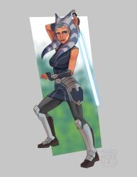 1girls ahsoka_tano female female_only hardmodenrg orange-skinned_female orange_skin solo star_wars star_wars:_the_clone_wars tagme the_clone_wars:_season_seven togruta