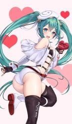 ass boobs boots hat hatsune_miku heart hearts matrix16 racing_miku tagme thick_ass thick_thighs valentine's_day vocaloid