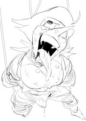 boner bulge bulge_through_clothing cakicidilara deltarune deltarune_chapter_2 face_closeup spamton_g_spamton tied_up