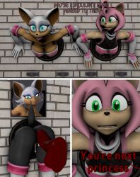 3d 3d_(artwork) 3d_model amy_rose amy_rose_(warfaremchine) amy_the_bat anthro ass bat bodily_fluids clothing cum cum_drip cum_dripping_from_penis cum_in_pussy cum_inside disembodied_penis dripping eulipotyphlan female genital_fluids genitals gloves group handwear hedgehog hi_res imminent_sex male mammal mobian mobian_(species) mobian_bat mobian_hedgehog penetration_through_clothes penis red_penis rouge_the_bat rouge_the_bat_(cosplay) rouge_the_bat_(warfaremchine) sega silverlion27 sonic_(series) sonic_adventure_2 sonic_the_hedgehog_(series) through_wall trio white_clothing white_gloves white_handwear worried_look