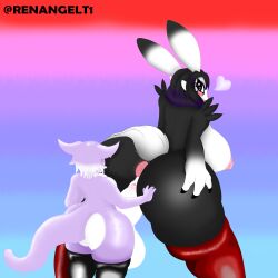 big_ass breasts femboy furry renangelt1 size_difference slime