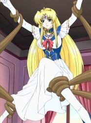 blonde_hair female kijoku_princess_double_kari screenshot slutty_princess_diaries stitched tehtackes tentacles