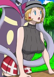 bestiality cephalopod feral malamar pokémon_(species) pokemon pokemon_xy pokemon_xy_(anime) pokephilia serena_(pokemon) tagme