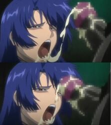 blue_hair collar cum cum_in_mouth cum_on_face endured_face female forced long_hair makai_kishi_ingrid male/female oral oral_sex orc orc_male rape red_eyes screencap screenshot slave_collar spit taimanin_(series) tongue tongue_out yatsu_murasaki