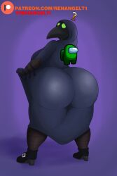 among_us big_breasts big_butt female fortnite plague_doctor renangelt1 scourge_(fortnite)