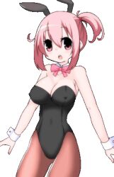 animated big_breasts bunny_ears bunnysuit cleavage izuyu_(panic_party) panic_party