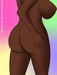 ass ass_focus ass_grab bella_greenwood butt_grab dark-skinned_female dark_body dark_elf dark_skin master_blankie thick thick_ass thick_legs thick_thighs