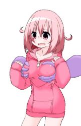 animated big_breasts groping_breasts hoodie izuyu_(panic_party) panic_party