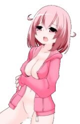 big_breasts hoodie izuyu_(panic_party) panic_party