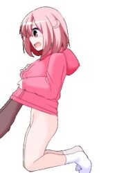 animated big_breasts groping_breasts hoodie izuyu_(panic_party) panic_party