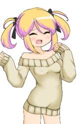 animated panic_party rin_(panic_party) standing sweater twintails