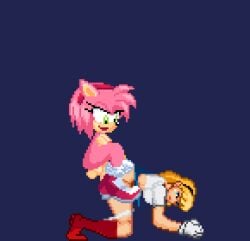 1futa 1girls 2d amy_rose anal anal_sex animated anthro blonde_hair blue_eyes bottomwear breasts clothing dc dc_comics dcau doggy_style duo female footwear from_behind_position fur futa_on_female futanari genitals gif gloves green_eyes hair handwear human intersex intersex/female kara_danvers kara_zor-el linda_danvers m.u.g.e.n mammal mobian mobian_(species) mobian_hedgehog painal penis pink_body pink_fur pink_hair pixel_art project_x_love_potion_disaster rape raped_by_futanari red_clothing red_footwear red_shoes redeye_samurai_(artist) sega sex shoes skirt sonic_(series) sonic_the_hedgehog_(series) supergirl white_bottomwear white_clothing white_gloves white_handwear white_skirt