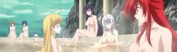 7girls akeno_himejima asia_argento bathing breasts demon_girl high_school_dxd koneko_toujou multiple_girls rias_gremory rossweisse screencap screenshot shidou_irina stitched tnk_(company) xenovia_quarta