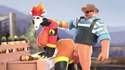 1boy 1girls 3d animated ass bald_man breasts engineer engineer_(team_fortress_2) erection female fempyro male male/female marksdv penis pyro pyro_(team_fortress_2) sex sound team_fortress_2 testicles video