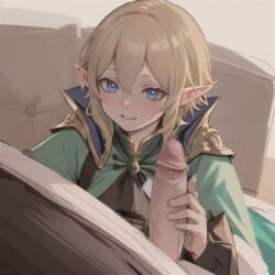 1femboy 2boys ai_generated elf femboy male male_only multiple_boys penis prince rorioriai stable_diffusion