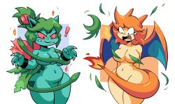 charizard edit ivy_(tommytornado) ivysaur miki_(tommytornado) pokemon pokemon_(species) tagme tommytornado