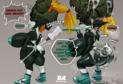1girls anus ass ass_clapping big_ass big_breasts blazinahegao bouncing_ass bouncing_breasts breasts bubble_ass bubble_butt clapping_cheeks cum cum_on_ass cum_on_body cum_on_face dialogue erect_nipples fat_ass female female_only huge_ass huge_breasts imp_midna large_ass looking_at_viewer looking_back mask midna motion_lines musk musk_clouds naked_footwear naked_with_shoes_on nipples nude nude_female oil oiled_skin orange_hair shoes shortstack smile smug socks solo text the_legend_of_zelda thick_ass thick_thighs twerking twili twilight_princess v_sign wide_hips