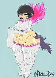 1futa afro anthro ass balls big_ass big_balls big_penis boots bottom_heavy bottomless breasts bulge chubby chubby_female clothed clothing crossed_arms curvy dress dress_lift erect_penis erection erection_under_clothes eye_contact eyelashes eyeliner eyeshadow fat fire flame futa_only futanari game_freak glasses hair hips hisuian_typhlosion horsecock huge_ass huge_cock huge_hips large_ass large_penis looking_at_viewer nintendo nipple_bulge nipples nipples_visible_through_clothing partially_clothed pelvic_curtain pixelluvbytez pokemon pokemon_(species) purple_skin red_eyes smirk solo standing stockings tail tenting thick_thighs thighhighs thighs thunder_thighs tight_clothing tongue tongue_out typhlosion wide_hips yellow_fur