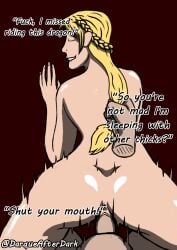 ass_shake astrid_hofferson darqueafterdark dialogue english_text hair_pull hiccup_horrendous_haddock_iii how_to_train_your_dragon male penis