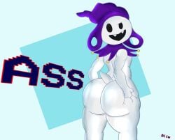 1boy aliv141 ass big_ass big_butt bubble_ass bubble_butt femboy jack_frost_(megami_tensei) male_only megami_tensei solo solo_male