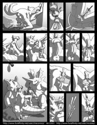 anal buizel chacomics comic cum_inside cumshot furry gay human male monochrome nidoking nintendo pokemon pokemon_(species) rhydon tight_fit