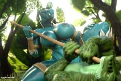 3:2 3d_(artwork) 3d_animation abs animated anthro anthro_on_anthro anthro_penetrated areola big_breasts biped breasts crouching_cowgirl detailed_background digital_media_(artwork) dinosaur dominant dominant_female duo fang_(primal) female female_anthro female_on_top female_penetrated genitals green_body hi_res high_framerate holding_melee_weapon holding_object holding_polearm holding_spear holding_weapon kasdaq male male/female male_anthro male_penetrating male_penetrating_female melee_weapon muscular muscular_female nipples no_sound on_top outside penetration penile penile_penetration penis penis_in_vagina polearm prehistoric_species primal_(series) questionable_consent reptile saurischian scalie sex short_playtime spear spread_legs spreading tagme teeth theropod thick_thighs tyrannosaurid tyrannosauroid tyrannosaurus tyrannosaurus_rex vaginal_penetration video vulva weapon