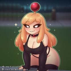 ai_assisted ai_generated big_breasts black_sclera civitai illustrious_(stable_diffusion) kioline orange_hair potato_mine_(pvz) slv_rbz thick_thighs white_eyes white_pupils wide_hips