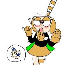 cup cuphead_(game) furry_ears mikahead_(character) mugman