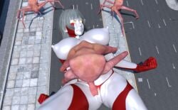 3d large_breasts ultraman_(franchise) ultrawoman yoidore