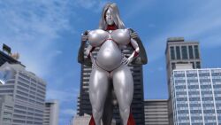 3d large_breasts pregnant pregnant_female ultraman_(franchise) ultrawoman yoidore