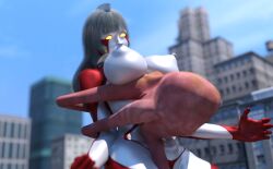 3d large_breasts ultraman_(franchise) ultrawoman yoidore