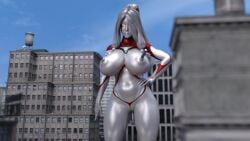 3d large_breasts nipple_insertion nipple_penetration ultraman_(franchise) ultrawoman yoidore