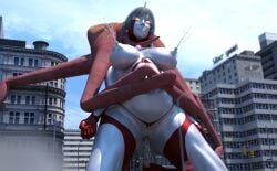 3d lactation large_breasts pregnant pregnant_female ultraman_(franchise) ultrawoman yoidore