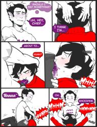 comic cronus_ampora crying cumming dialogue gay homestuck kankri_vantas ms_paint_adventures punpunichu purple_cum tagme tentabulge tentacle troll