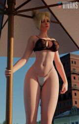 3d alternate_hairstyle angela_ziegler black_lingerie blender blonde_female blonde_hair blue_eyes blush bra breasts cleavage female female_only girl hips large_breasts lingerie looking_at_viewer mercy nipples nipples_visible_through_clothing overwatch overwatch_2 seductive seductive_look see-through_bra see-through_clothing sheer_clothing tagme thong vivans