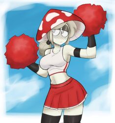 cheerleader fungi garp_sand mom_(garp_sand) mushroom_humanoid original_character tagme