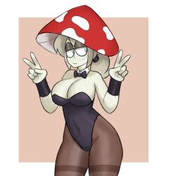 bunnysuit fungi garp_sand mom_(garp_sand) mushroom_humanoid original_character tagme