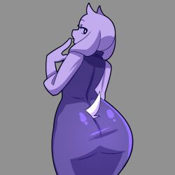 2d anthro ass ass_bigger_than_head ass_focus back back_view big_ass big_butt bubble_butt butt_focus clothed color curious female female_focus female_only furry goat goat_horns goat_mom goldeneyensfw hi_res high_quality horns jpeg looking_at_viewer looking_back looking_back_at_viewer open_eyes open_mouth safe_for_work sfw simple_background tail toriel undertale undertale_(series)