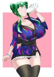 1girls big_breasts bimbo breast_expansion breasts breasts_bigger_than_head curvy curvy_female curvy_figure drinking female fetish growth growth_sequence hourglass_figure huge_breasts inflation itssampai kimono large_breasts sequence thick_thighs thighhighs transformation transformation_sequence virtual_youtuber vtuber