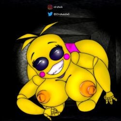 animatronic animatronic_female big_breasts breasts chicken elrahuls female female_only five_nights_at_freddy's five_nights_at_freddy's_2 fnaf toy_chica_(fnaf)