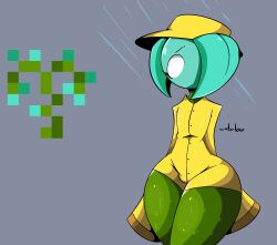 flower flower_girl plant plant_girl plant_humanoid raincoat terraria treshbaggy waterleaf waterleaf_(terraria)