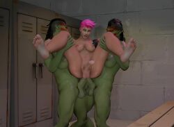 3d 3futas artist_request big_penis double_penetration duo erection futa_on_futa futa_only futanari human human_futa humanoid intersex light-skinned_futanari light_skin locker_room multiple_futa orc orc_futanari overwatch sfm shadbo source_request standing zarya