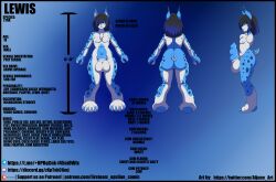 aljune_art anthro felid feline girly hi_res lewis_(zeta_artist) lynx male mammal model_sheet solo