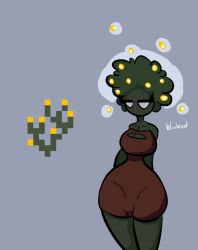 blinkroot_(terraria) flower flower_girl plant plant_girl plant_humanoid terraria treshbaggy