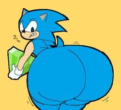 1boy annoyed big_ass big_butt blue_fur classic_sonic fat_ass femboy gloves hedgehog huge_ass huge_butt large_ass looking_at_self looking_at_viewer looking_back male master_emerald pixelated solo solo_focus sonic_(series) sonic_the_hedgehog sonic_the_hedgehog_(series) thick_ass thick_thighs thighs toedi white_gloves yaoi