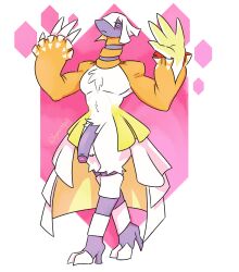 alpha_channel anthro avian big_penis bottomwear clothing cuespatra espathra generation_9_pokemon genitals girly hair half-erect hi_res humanoid_genitalia humanoid_penis long_neck male nintendo penis pokemon pokemon_(species) pose simple_background skirt solo sophymn standing transparent_background white_hair