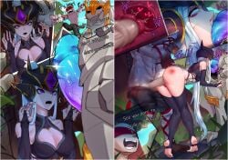 artist_request before_and_after blowjob captured comic defeated english female forced from_behind galio heart instant_loss instant_loss_2koma league_of_legends lee_sin oral rape size_difference slap spank_marks spitroast syndra tagme toeless_legwear vaginal_penetration x-ray