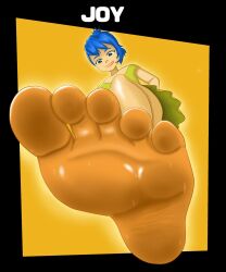 1girls 2024 2d barefoot big_feet blue_eyes blue_hair disney dress feet feet_focus female female_only foot_fetish foot_focus footjob full_color fully_clothed humanoid_feet inside_out inside_out_2 joy_(inside_out) no_penetration pixar pov pov_feet rinko short_hair short_hair_female soles solo solo_female solo_focus sweat sweating tagme toes yellow_body yellow_skin yellow_theme